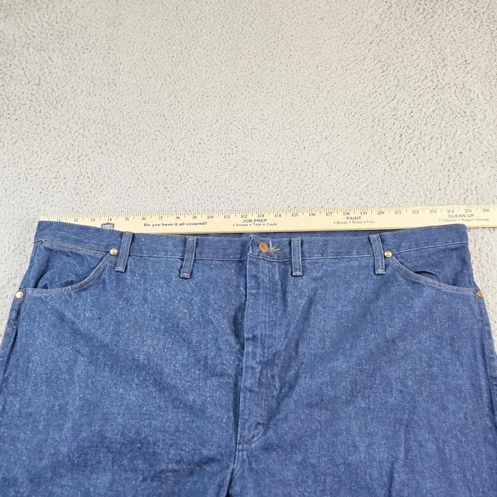 Wrangler Cowboy Cut Jeans Mens 50x30 Dark Blue Bootcut Denim Big & Tall 13MWZPW
